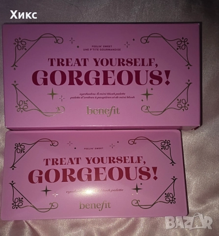 benefit benefit Treat Yourself Gorgeous! Limited Edition Eyeshadow and Blush Palette , снимка 3 - Декоративна козметика - 51600684
