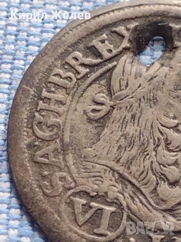 Сребърна монета 6 кройцера 1672г. Леополд първи Грац Херцогство Щирия 13614 , снимка 3 - Нумизматика и бонистика - 42984084