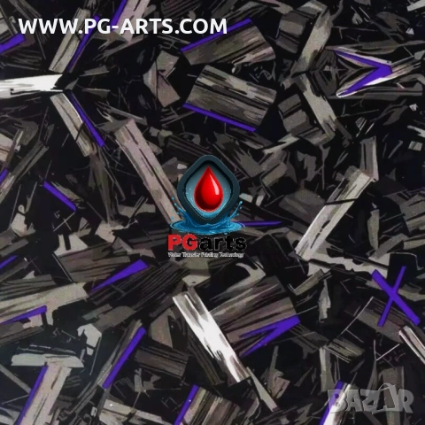 Фолио за хидрографика FORGET CARBON PURPLE 50