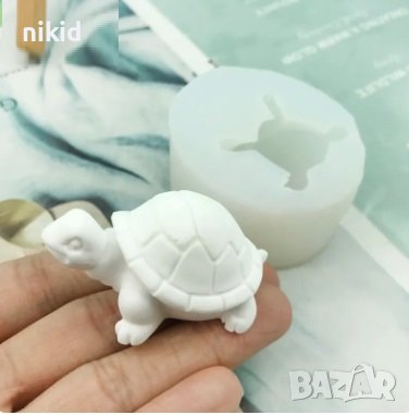 3d реалистична Костенурка силиконов молд форма калъп гипс шоколад смолаондан смола декор 