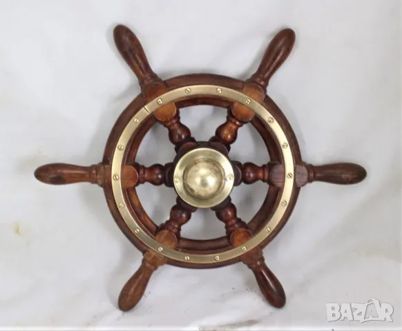404 Корабен рул,щурвал от мостика на търговски кораб. 