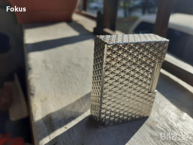 Стара колекционерска сребърна запалка Дюпон Dupont - работи