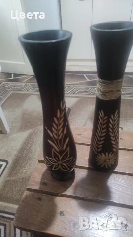 Вази дърворезба, снимка 4 - Вази - 50633820