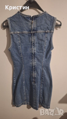 Къса дънкова рокля ZARA, снимка 2 - Рокли - 53025152