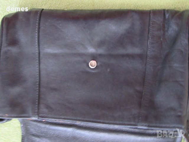 Дамска чанта в черно от естествена кожа, нова, снимка 4 - Чанти - 32503839