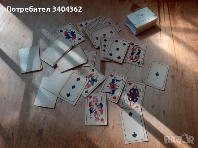 Стари мини колекционерски карти за игра TRIBOULET MONACO