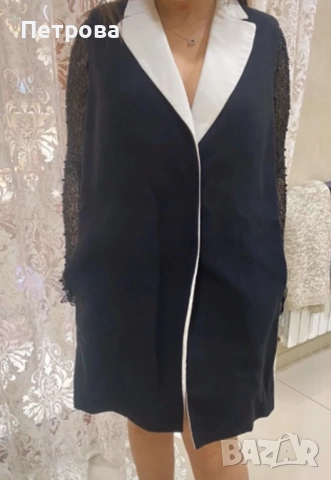 Дълго яке без ръкави Fendi IT 42/ M Оригинал, снимка 12 - Якета - 51543743