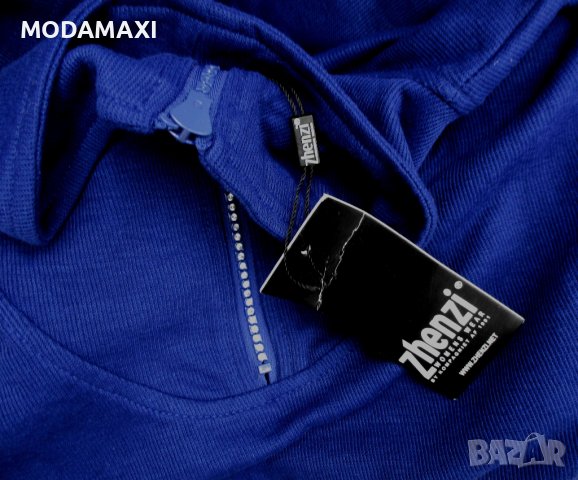 5XL  Нова  блуза Zhenzi с крсталчета, снимка 9 - Блузи с дълъг ръкав и пуловери - 39723357