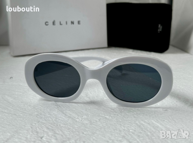Celine 2023 дамски слънчеви очила елипса овални бели, снимка 3 - Слънчеви и диоптрични очила - 44845482
