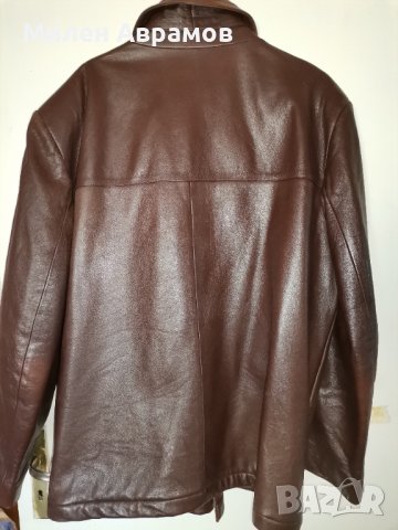 Продавам 30лв мъжко сако естественна кожа много запазено, снимка 4 - Якета - 42984079