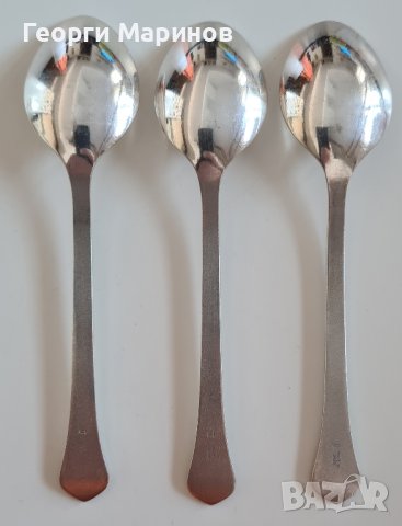 Посребрени лъжици за кафе, СССР, Естония, снимка 6 - Прибори за хранене, готвене и сервиране - 43906015