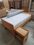Масивно Легло с Нощно шкафче-внос от Германия!, снимка 1