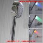 Светеща душ слушалка за баня - LED светлина в 3 цвята с хромирано покритие, снимка 5
