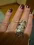 красив сребърен пръстен със седеф, снимка 1