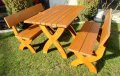 Градински комплекти дървени маси и пейки, снимка 1
