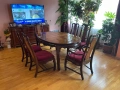 Трапезна разгъваема маса с 6 стола, снимка 1