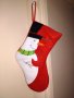 Коледнен чорап с декорация, снимка 1 - Декорация за дома - 27143671