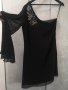 Черна Рокля официална с един ръкав, L, снимка 2