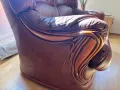 Кожени дивани 2ка и 3ка + табуретка, снимка 7