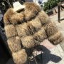 Дамско палто от натурална лисица код 94, снимка 1 - Палта, манта - 27580388