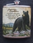 Красиво изрисувана манерка за алкохол AMERICAN EXPEDITION, 7oz /207ml, снимка 8