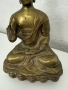 Бронзова скулптура / фигура на медитиращ буда. №7573, снимка 6