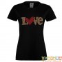 Дамска тениска Свети Валентин Love Gnome Valentine's 8, снимка 1 - Тениски - 35551929