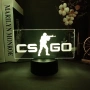 3D нощна лампа с логото на Counter Strike, снимка 1
