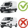 Комплект водоустойчиви калъфи за седалки за Ford Transit Mk 8 - 2014 г. нататък, снимка 2