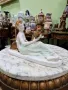 Стара уникална антикварна порцеланова фигура статуетка композиция , снимка 3