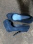 Дамски велурени обувки на ток, снимка 2