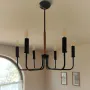 Модерен метален черен класически полилей,осветление за хол,трапезария,спалня,шаби шик лампа,рустик , снимка 15