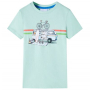 Детска тениска, светла мента, 128(SKU:12047