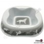 Купа за Куче/Коте - 400ml - Melamine Bowl - Pet Interest-Бял/Сив/Черен, снимка 3