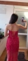 Червена Абитуриентска рокла, снимка 2