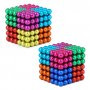 216 бр 5 мм магнитни топчета топки намагнитизиран неодимов силен магнит сфера креативен забавен куб , снимка 8