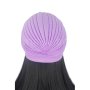 Тюрбан за коса едноцветен светлолилав, снимка 3