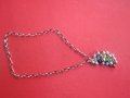 Уникално дизайнерско сребърно колие с камъни , снимка 9