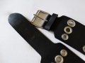 НОВ! Biker Leather Belt Made in Italy Дамски Колан Естествена Кожа Размер М (85см) , снимка 11