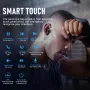 ZIPFORCE безжични слушалки в ухото, Bluetooth 5.3, Touch Control, IPX6, черни, снимка 2