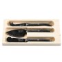 Комплект ножове за сирене Laguiole Style de Vie Premium Black Stonewash, снимка 1 - Прибори за хранене, готвене и сервиране - 43778283