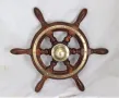 404 Корабен рул,щурвал от мостика на търговски кораб. , снимка 1
