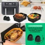 Аксесоари за еър фрайър Airfryer фритюрник горещ въздух силиконова тава шишчета подложки Ninja , снимка 4