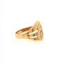 Златен дамски пръстен 2,10гр. размер:51 14кр. проба:585 модел:22996-1, снимка 3