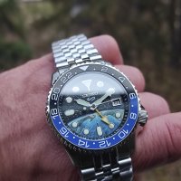 Seiko mod SKX Voyager Earth GMT NH34, снимка 2 - Мъжки - 43242313