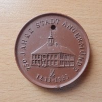 Стар немски медал - плакет, снимка 1 - Антикварни и старинни предмети - 43202092