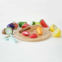 Нов Le Toy Van  Дървен Сет за Игра Деца Плодове и Зеленчуци, 18 Части, снимка 5 - Образователни игри - 43556862