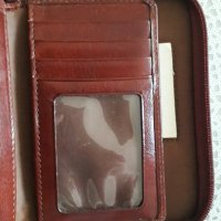 Wilsons Leather портфейл от италианска естествена кожа, снимка 4 - Портфейли, портмонета - 38268350