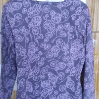 Блуза бордо на цветя, снимка 3 - Блузи с дълъг ръкав и пуловери - 44898953