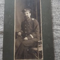 Картонена кабинетна снимка на царски флотски офицер, снимка 1 - Антикварни и старинни предмети - 29069486